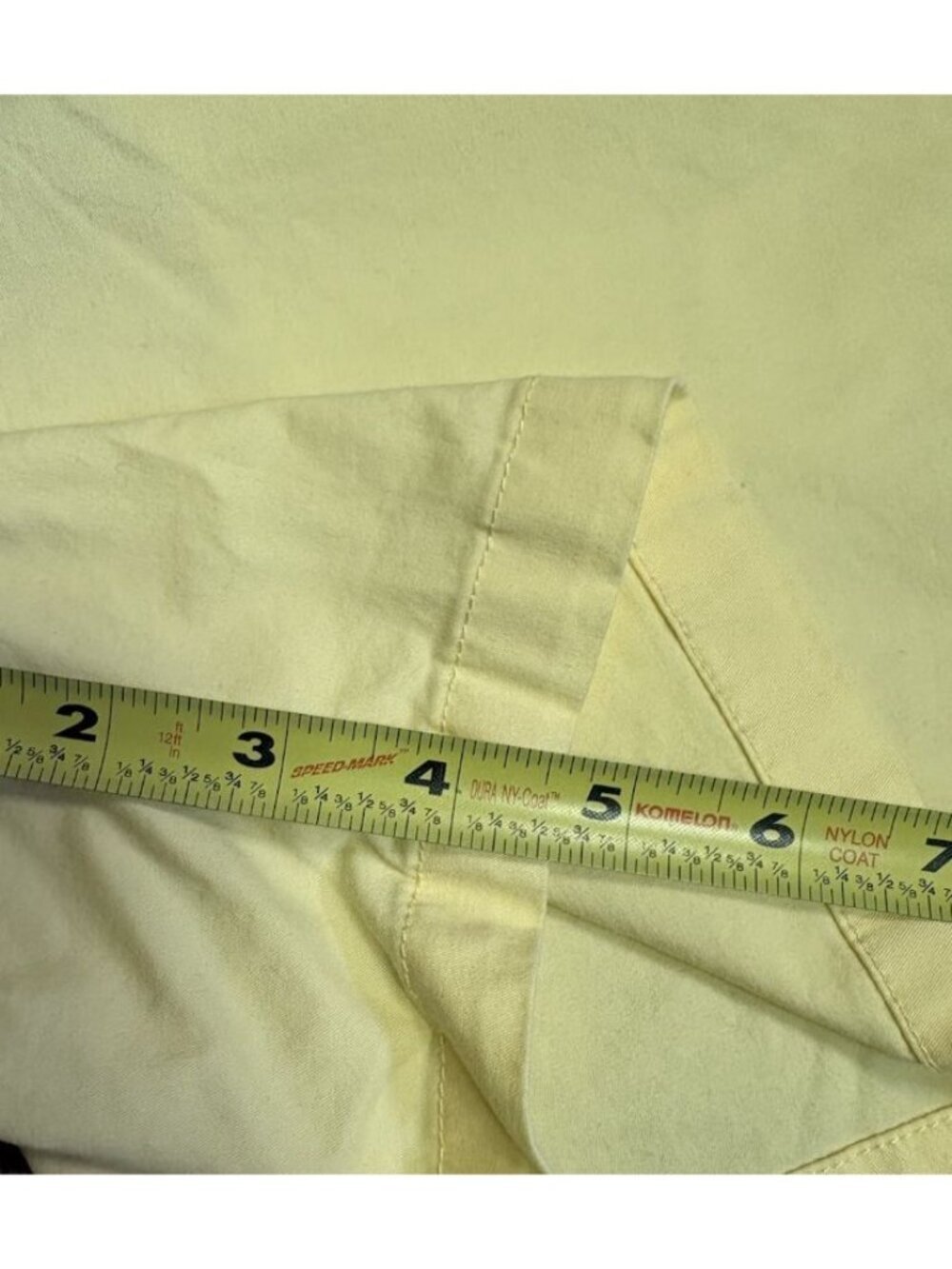 Tribal Women’s Bermuda Shorts Size 8 Yellow Cotton Blend Chino Flat Front - Picture 2 of 4